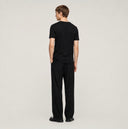 Short Sleeve Henley Black