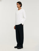 Placket Longsleeve White