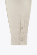 Casual Chic Overshirt Stone White