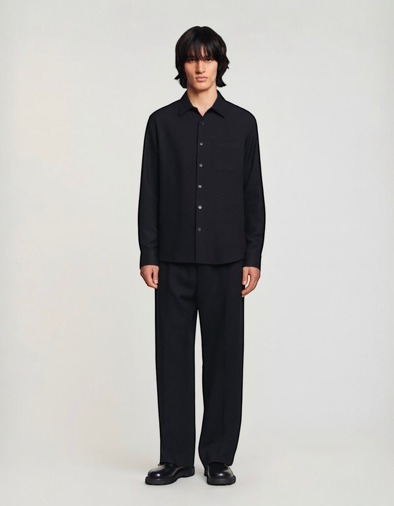 long Sleeve Coal Overshirt