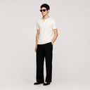 Short Sleeve Henley White