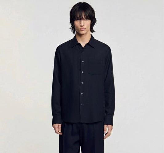 long Sleeve Coal Overshirt