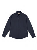 Casual Chic Overshirt Bleu