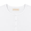 Short Sleeve Henley White