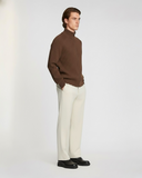 Zip-Up Cardigan Cognac