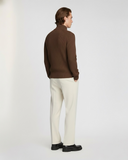 Zip-Up Cardigan Cognac