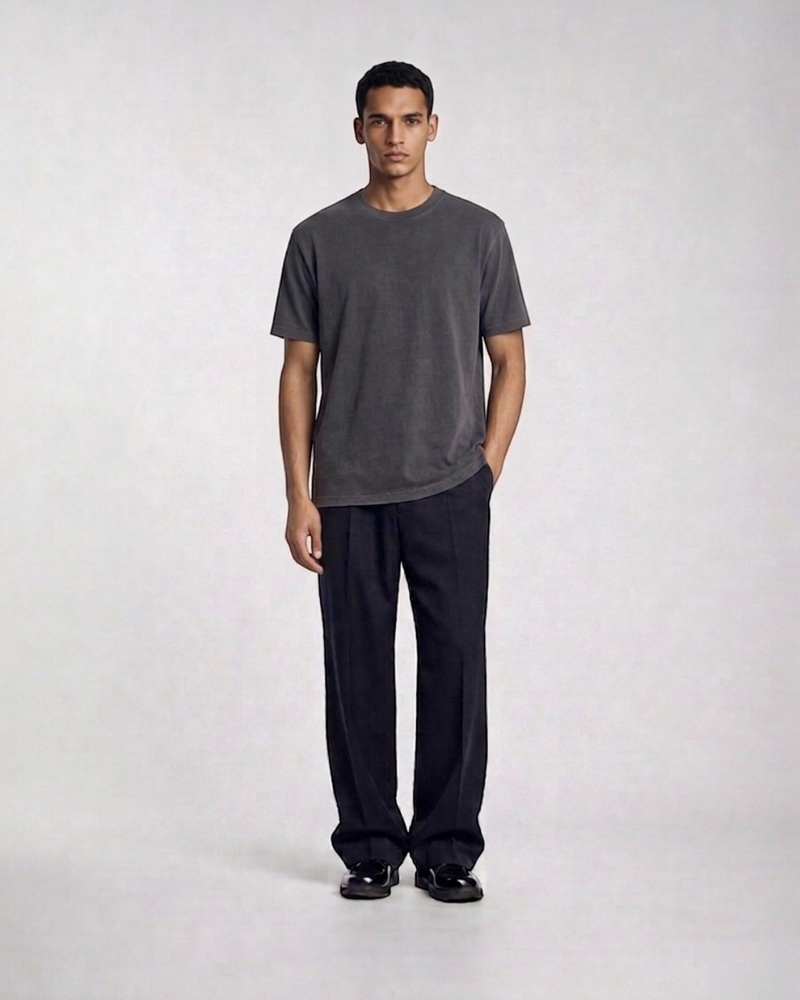 Grey Soft Cotton T-Shirt