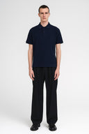 Piqué Polo Shirt Marina Bleu