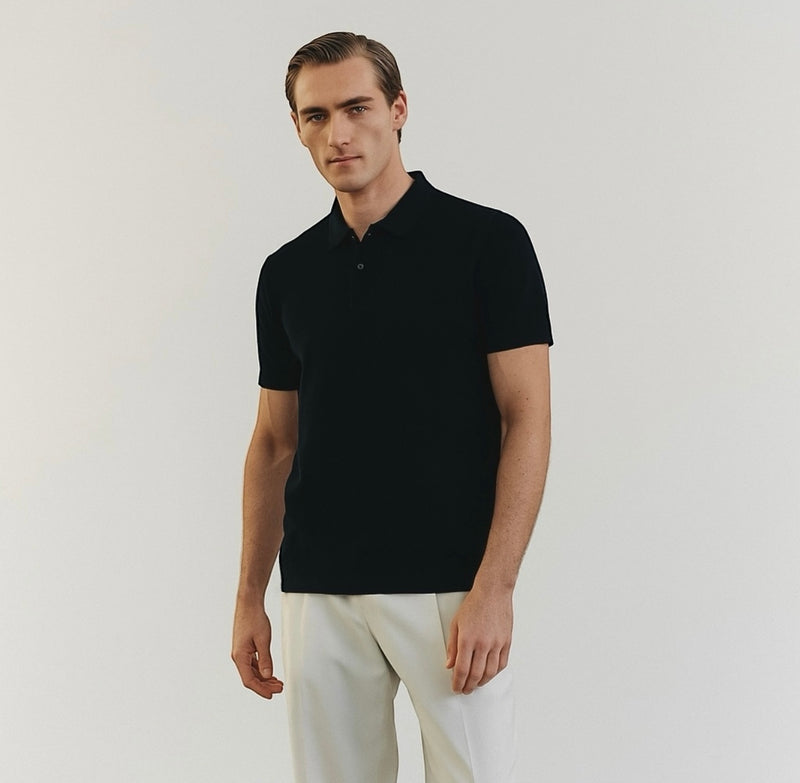 Piqué Coal Polo Shirt