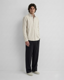 Casual Chic Overshirt Stone White