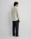 Casual Chic Overshirt Stone White