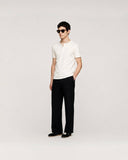 Short Sleeve Henley White