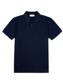 Piqué Polo Shirt Marina Bleu